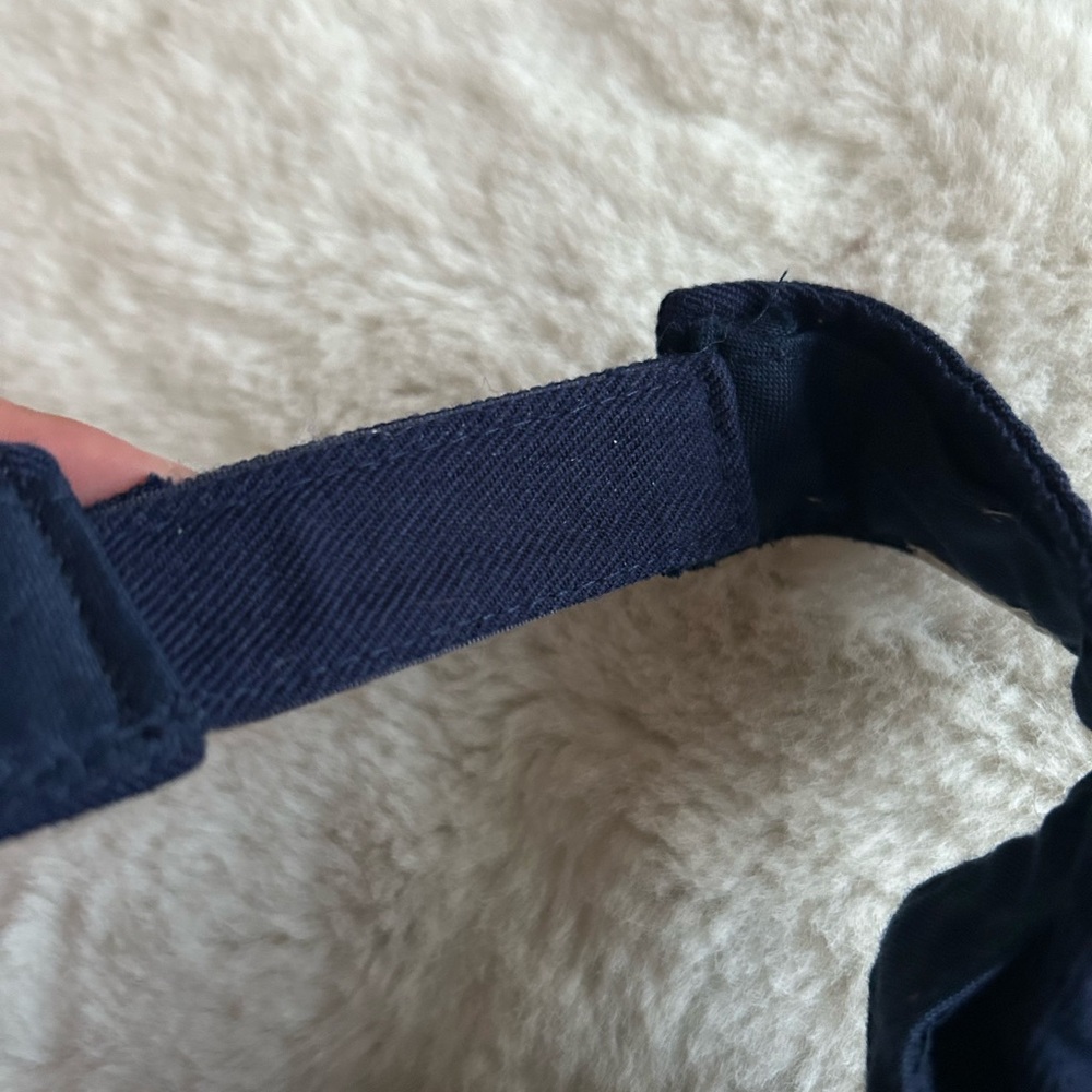 Navy Blue Visor with White Logo - Picture 3 of 8